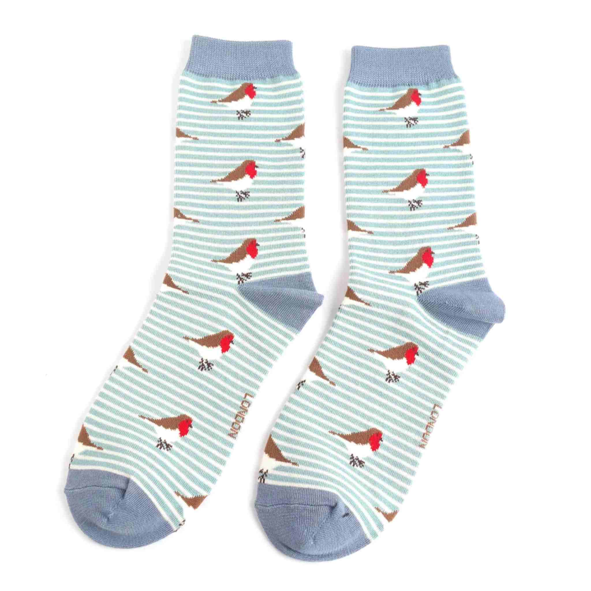 Festive Christmas Robin Socks | (Women)