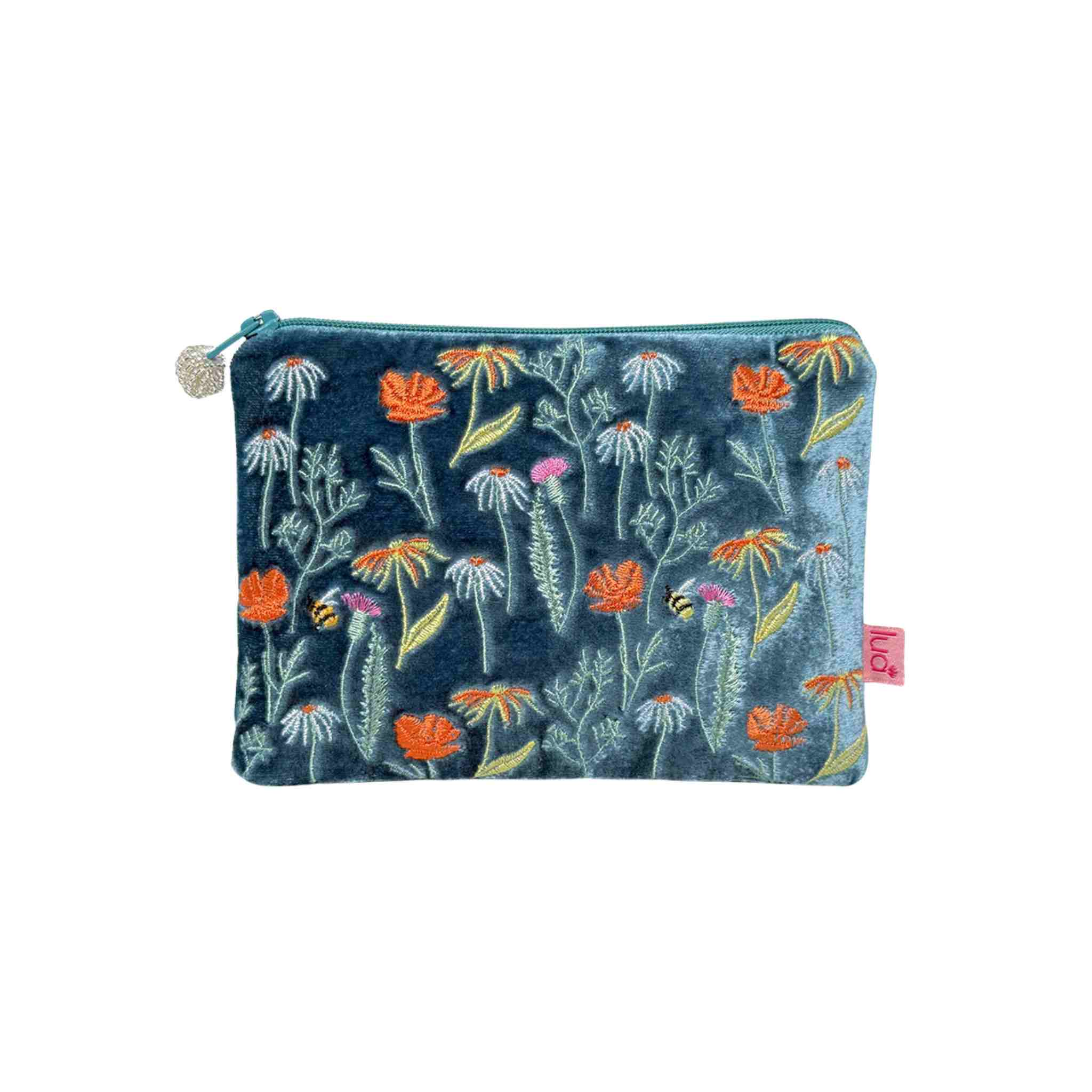 Blue Velvet Meadow Purse