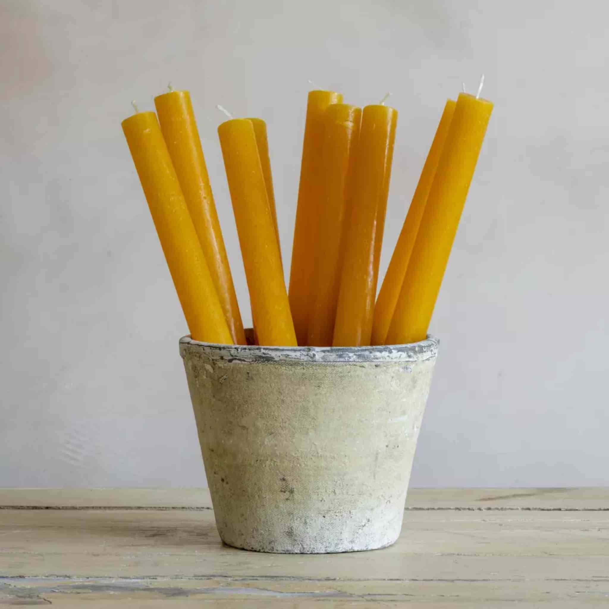 Rustic Dinner Candles | Set of 4