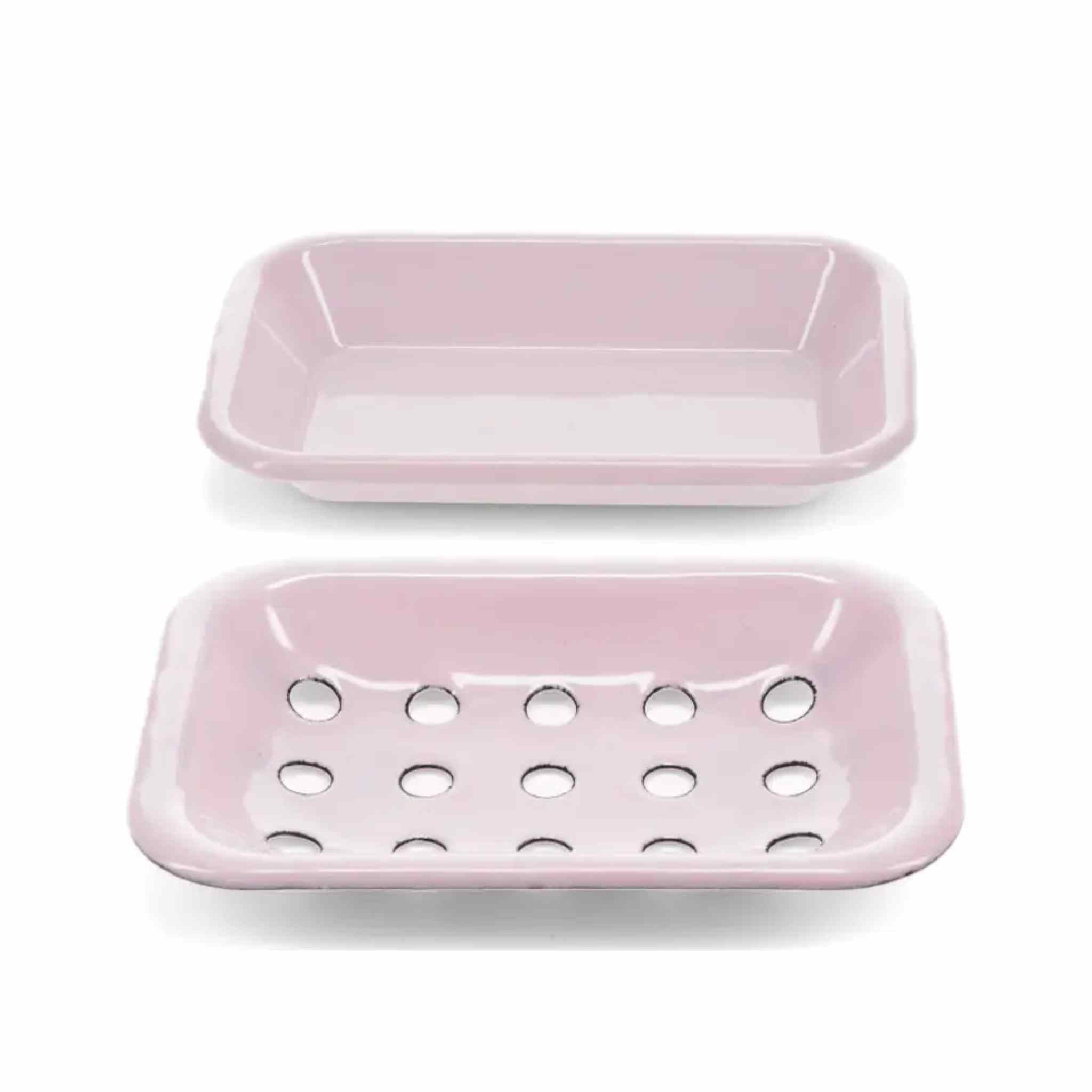 Two-Part Enamel Soap Dish