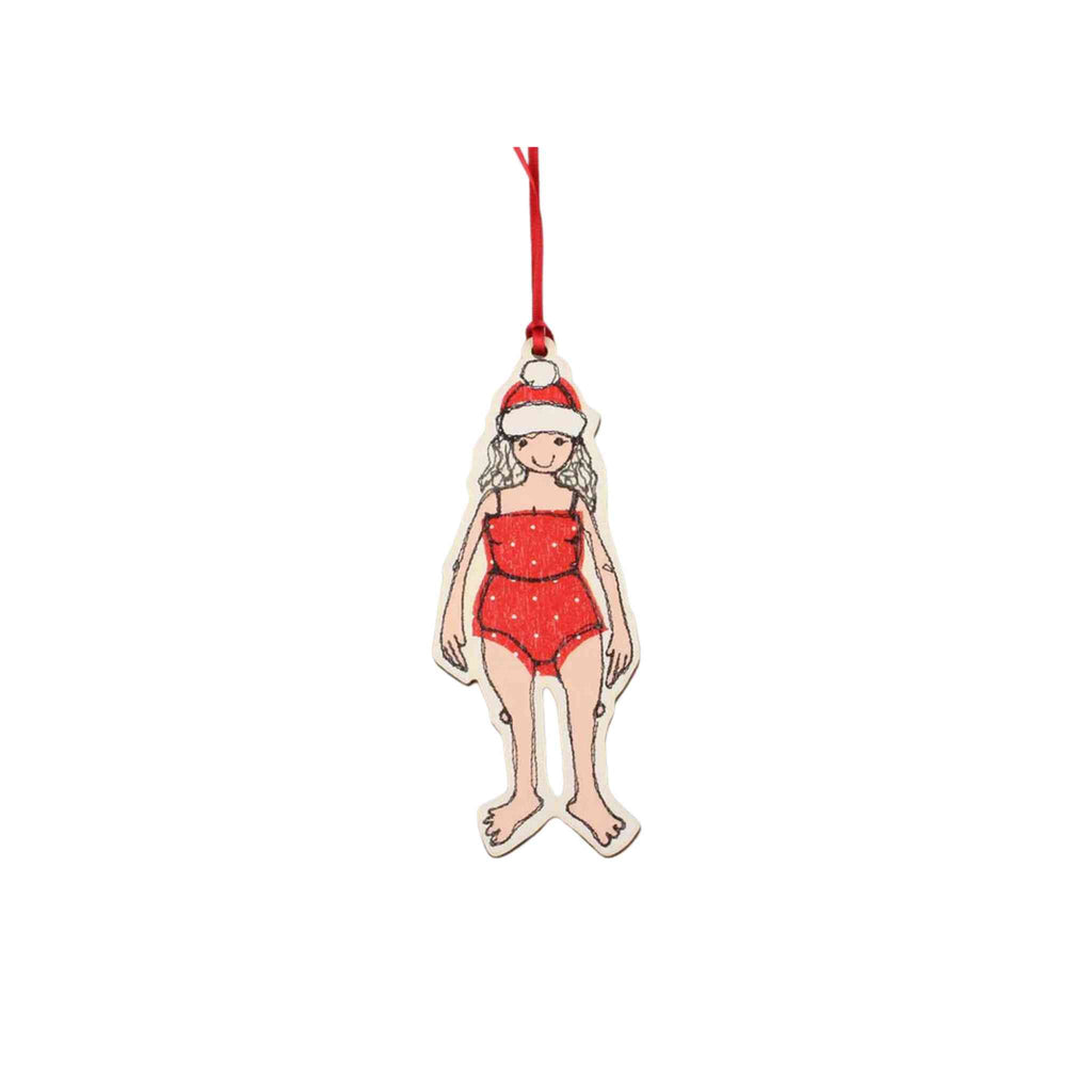 christmas swimmer hanging decoration