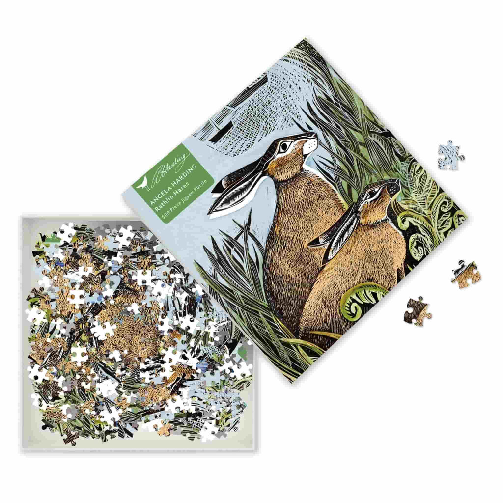 Rathlin Hares 500 Piece Jigsaw Puzzle