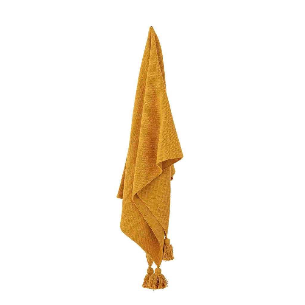 Genet Yellow, Recycled Cotton Throw