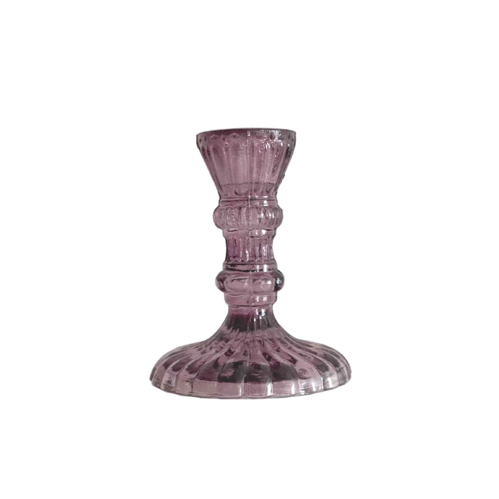 Heather Glass Candle Stick