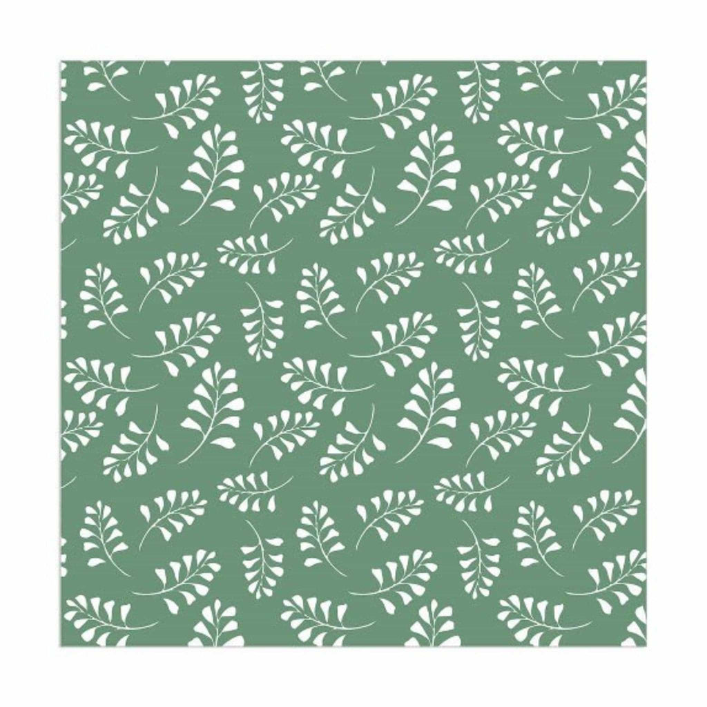 Pine & White Floral Paper Napkins