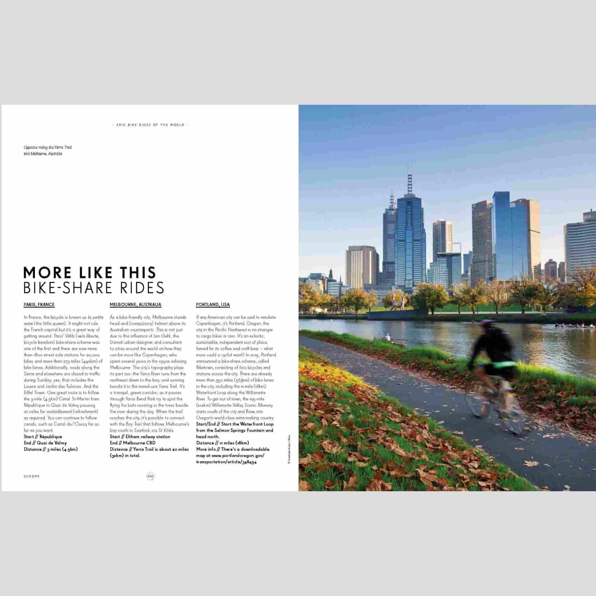 lonely planet book epic bike rides world