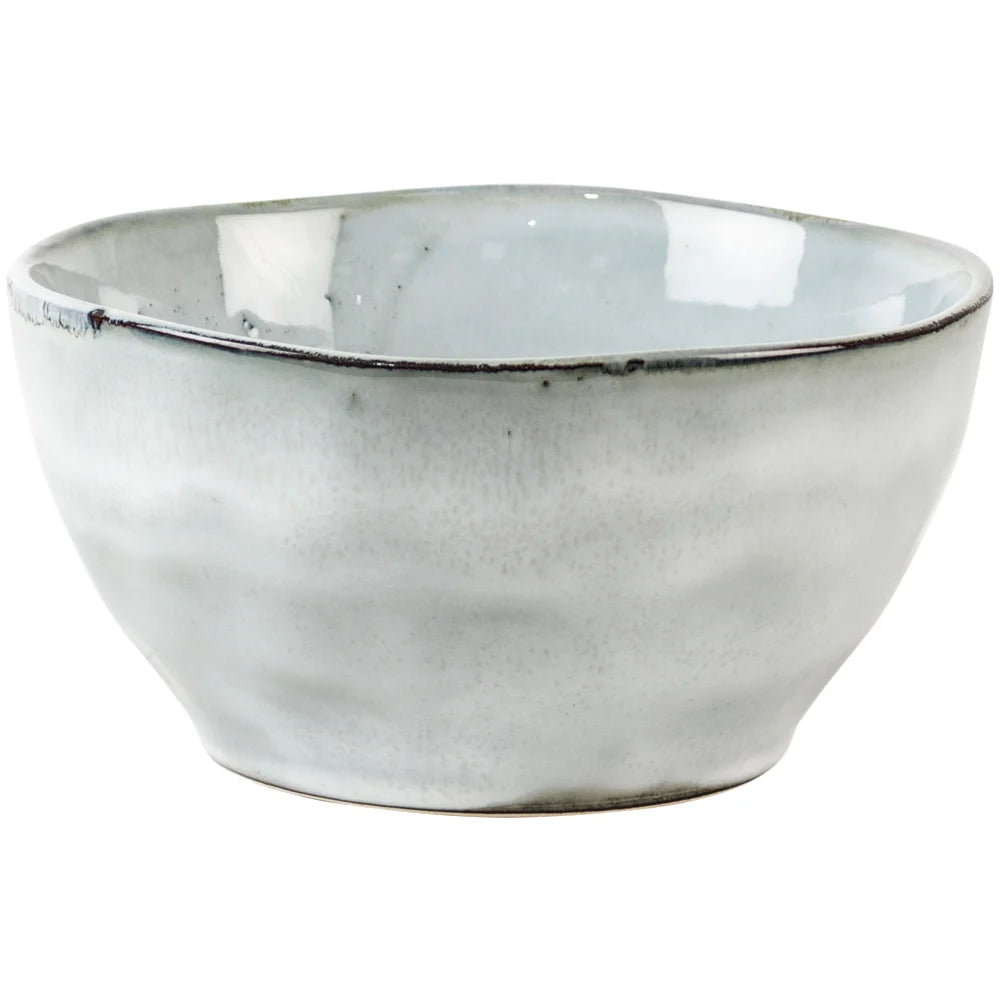 frosty grey ceramic bowl