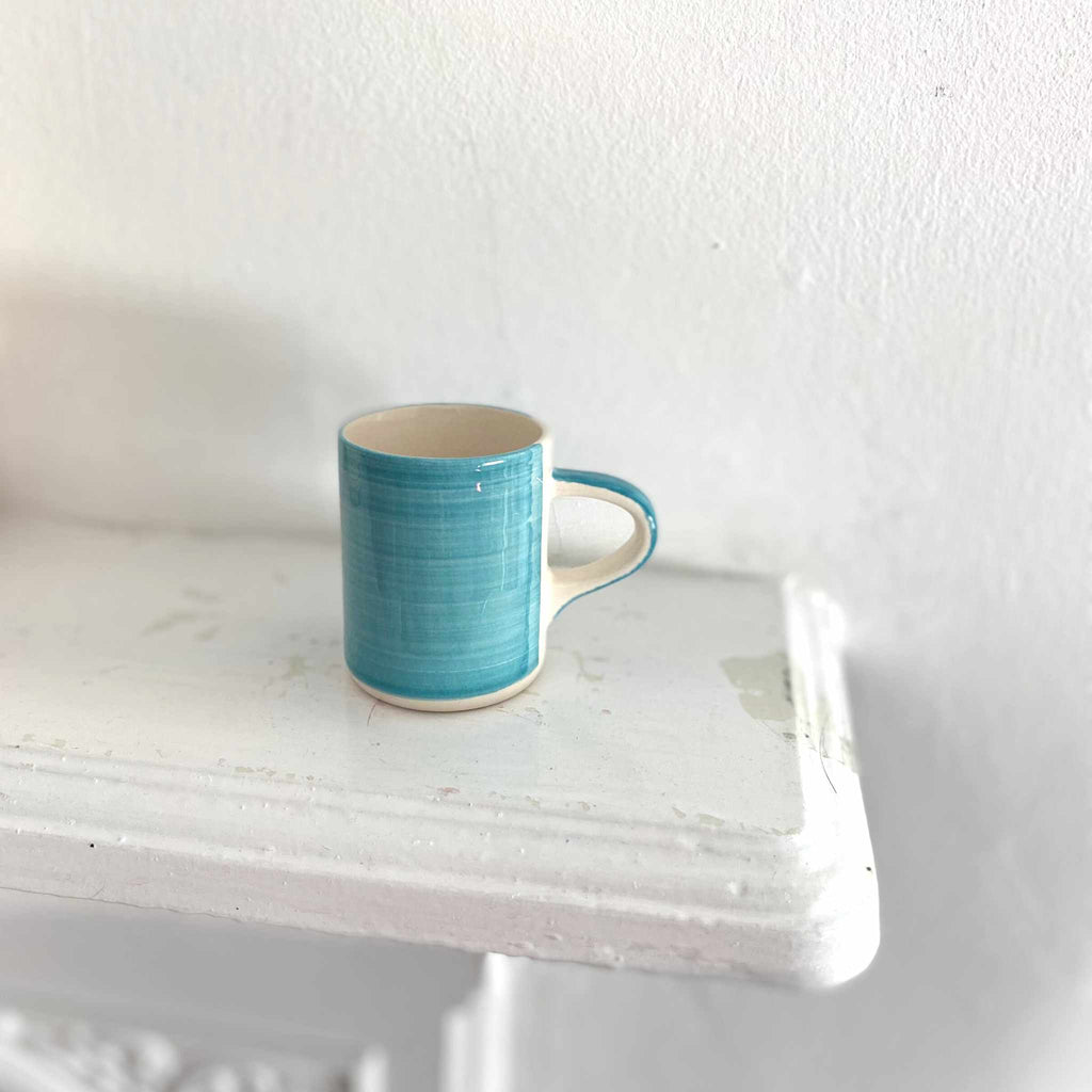 musango turquoise espresso mug