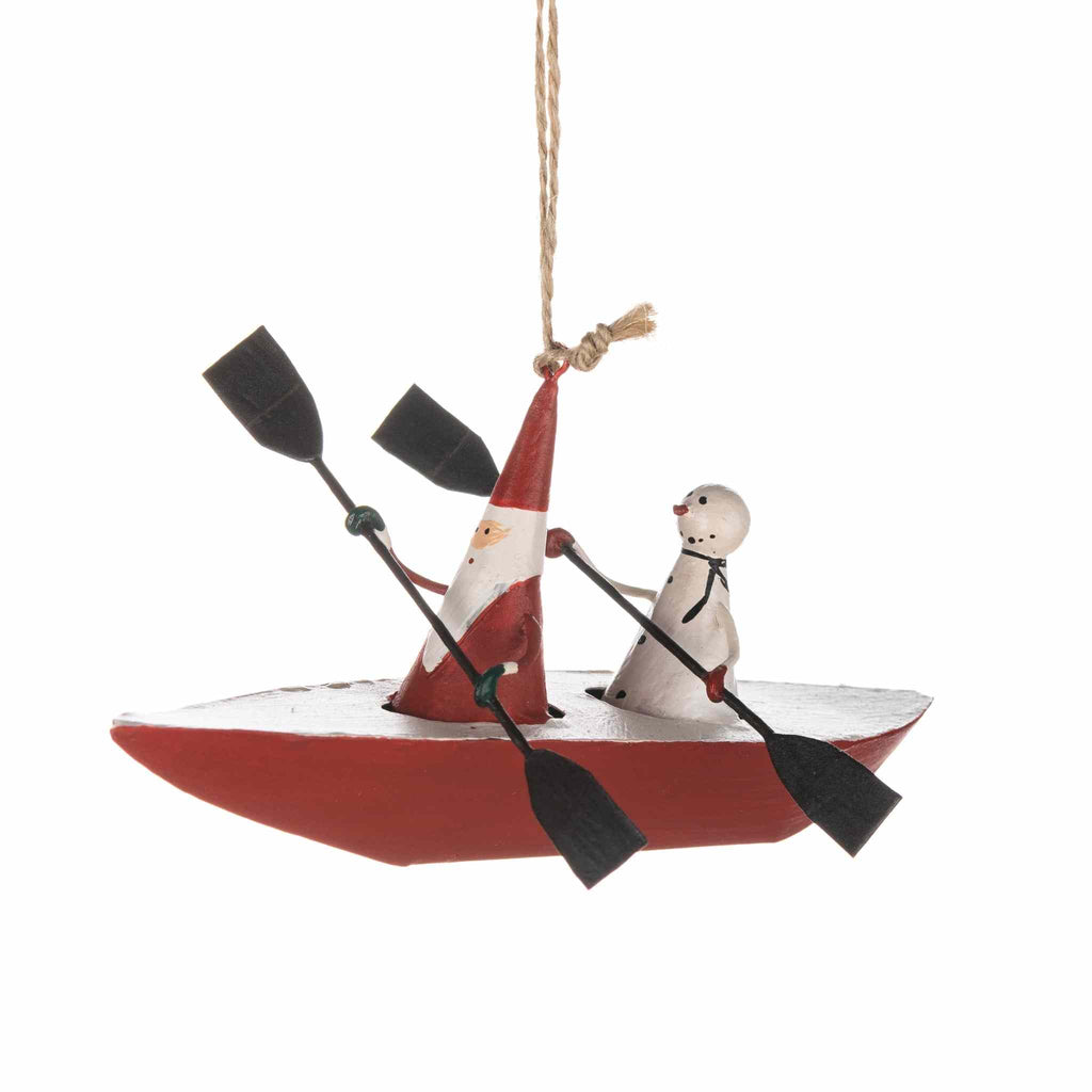 Kayak Santa & Snowman