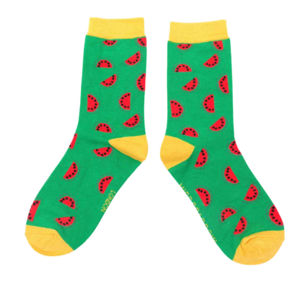 Watermelon Socks Green (Womens)